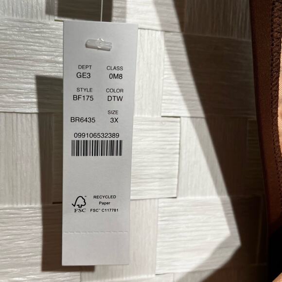 J. Crew Women's O Ring Bikini Swim Top Plus Size 3X Brown Tie Shoulder Beach - Picture 3 of 9